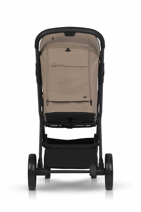 easyGO Carucior 2 in 1 pentru copii Easy Go Zoya Beige cu pliere automata Dual Fold pana la 22 kg copertina XXL pozitie de somn si spatar inalt