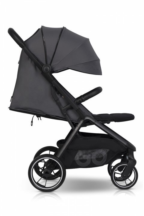 easyGO Carucior 2 in 1 pentru copii Easy Go Zoya Cloud cu pliere automata Dual Fold pana la 22 kg copertina XXL pozitie de somn si spatar inalt