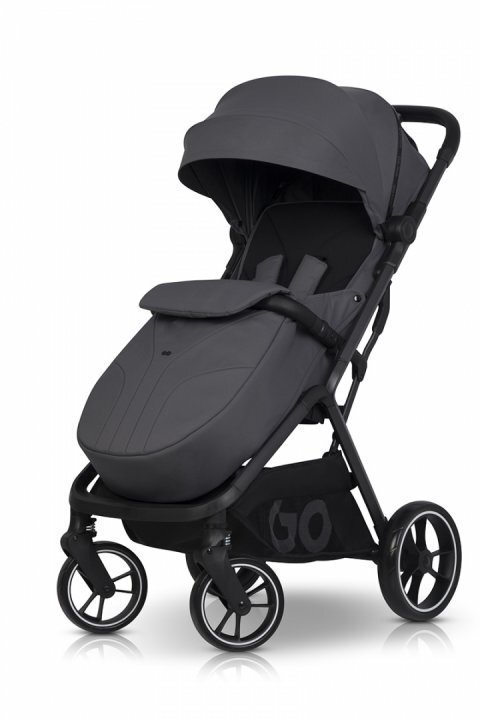 easyGO Carucior 2 in 1 pentru copii Easy Go Zoya Cloud cu pliere automata Dual Fold pana la 22 kg copertina XXL pozitie de somn si spatar inalt