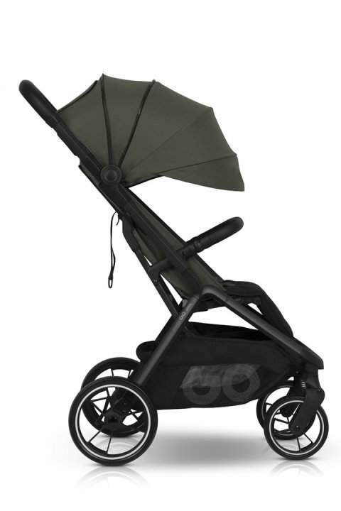 easyGO Carucior 2 in 1 pentru copii Easy Go Zoya Jungle cu pliere automata Dual Fold pana la 22 kg copertina XXL pozitie de somn si spatar inalt