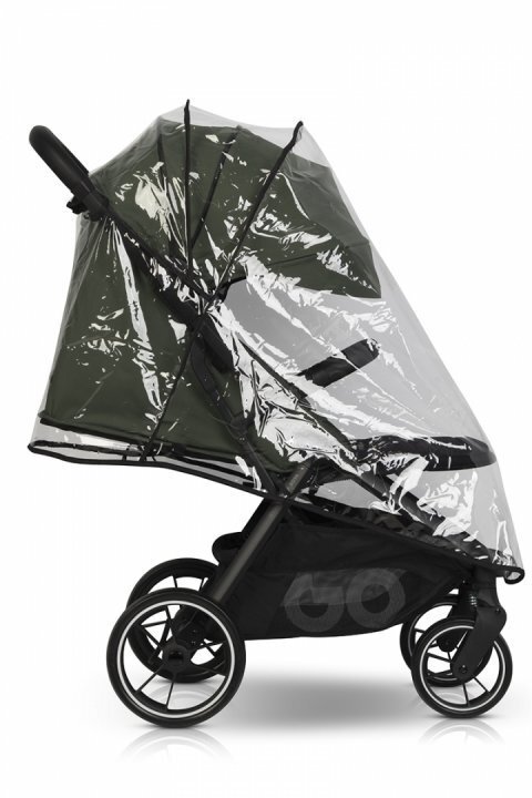 easyGO Carucior 2 in 1 pentru copii Easy Go Zoya Jungle cu pliere automata Dual Fold pana la 22 kg copertina XXL pozitie de somn si spatar inalt