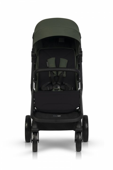 easyGO Carucior 2 in 1 pentru copii Easy Go Zoya Jungle cu pliere automata Dual Fold pana la 22 kg copertina XXL pozitie de somn si spatar inalt