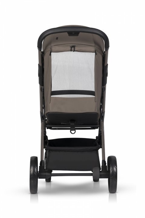 easyGO Carucior 2 in 1 pentru copii Easy Go Zoya Mokka cu pliere automata Dual Fold pana la 22 kg copertina XXL pozitie de somn si spatar inalt