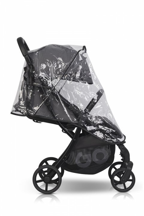 easyGO Carucior sport pentru copii dual fold Faro certificat pana la 22 kg accesorii si geanta transport incluse Cloud Gray