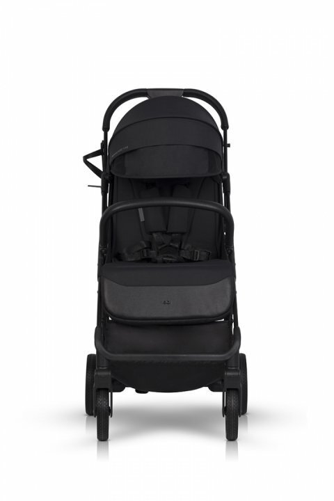 easyGO Carucior sport pentru copii dual fold Faro certificat pana la 22 kg accesorii si geanta transport incluse Ebony Black
