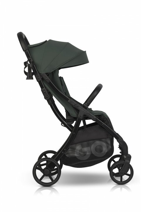 easyGO Carucior sport pentru copii dual fold Faro certificat pana la 22 kg accesorii si geanta transport incluse Sage Green