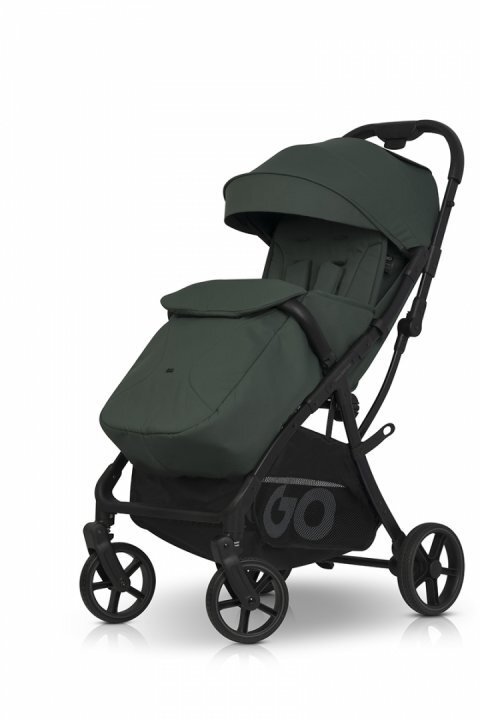 easyGO Carucior sport pentru copii dual fold Faro certificat pana la 22 kg accesorii si geanta transport incluse Sage Green
