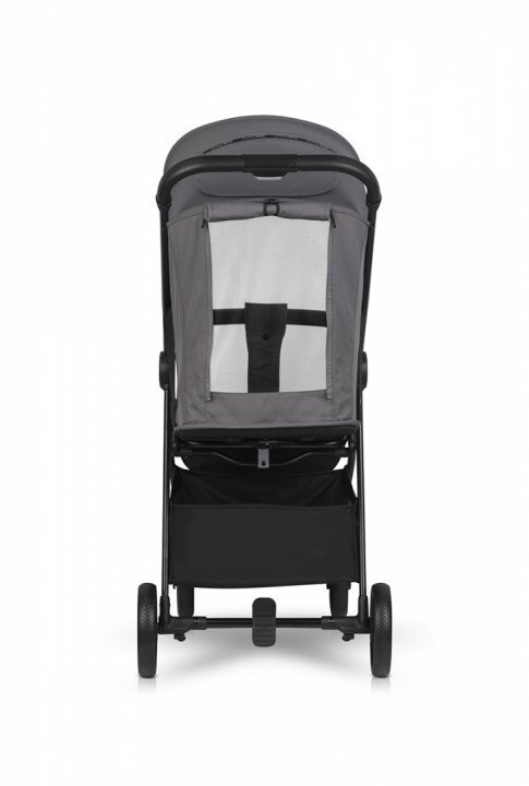easyGO Carucior sport pliabil cu o singura mana Simple Cloudy Gray copertina XXL husa picioruse suspensii pana la 22 kg