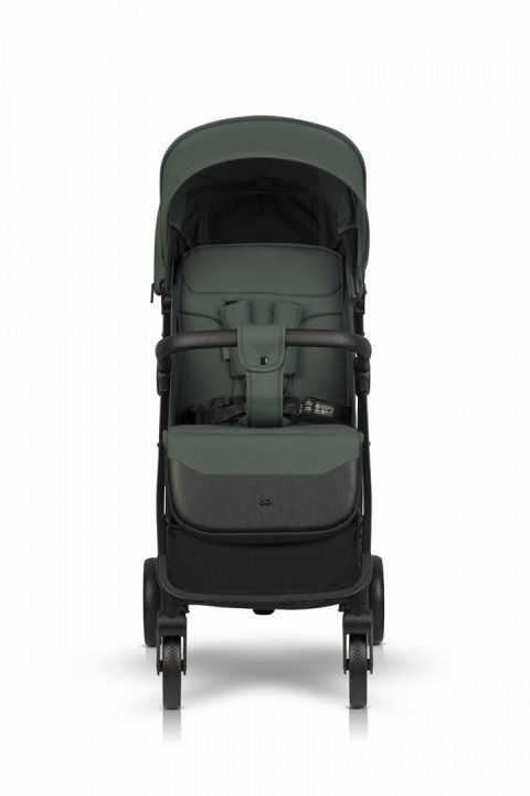 easyGO Carucior sport pliabil cu o singura mana Simple Sage Green copertina XXL husa picioruse suspensii pana la 22 kg