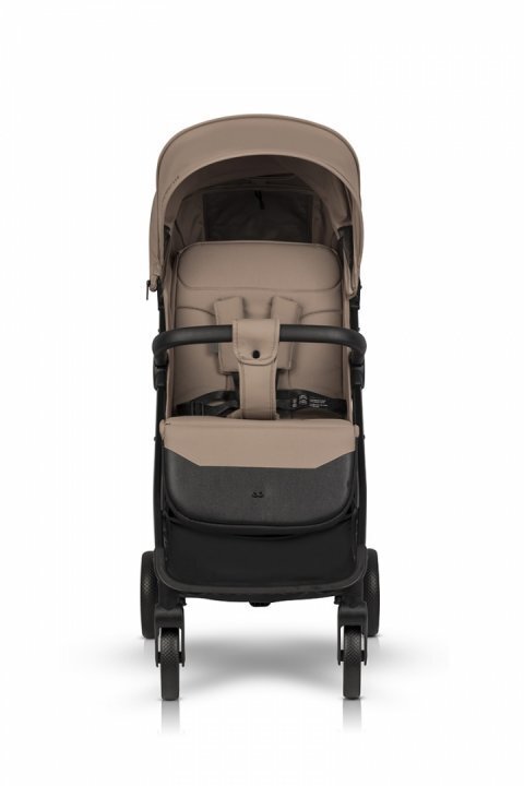 easyGO Carucior sport pliabil cu o singura mana Simple Savana Beige copertina XXL husa picioruse suspensii pana la 22 kg