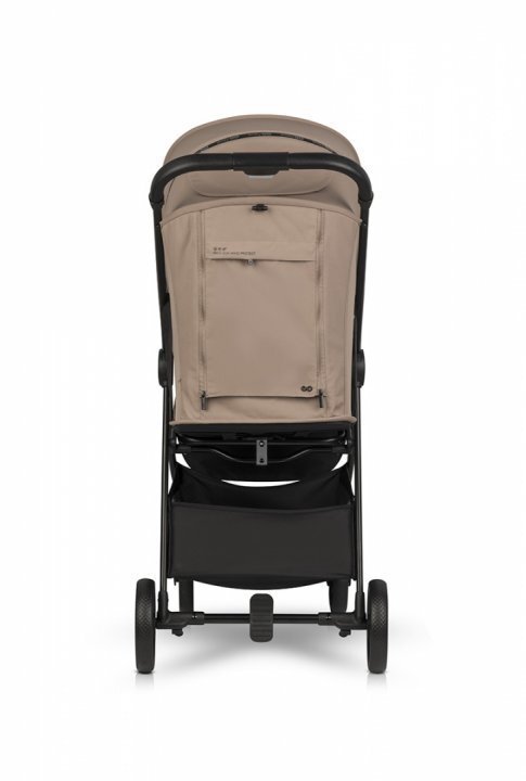 easyGO Carucior sport pliabil cu o singura mana Simple Savana Beige copertina XXL husa picioruse suspensii pana la 22 kg