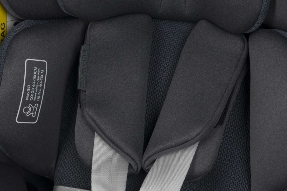 easyGO Scaun auto pentru copii Buz Pro Body Granito 40-150 cm i-Size parte a setului 2 in 1 cu scaunul auto Buz Pro