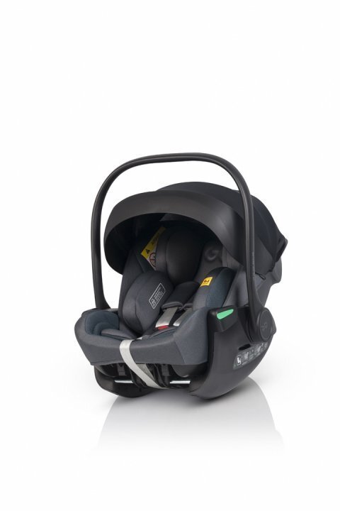 easyGO Set scoica auto reclinabila si baza isofix rotativa Buz XTD Pro Granito i-Size omologat R129 pentru copii de 40-87 cm