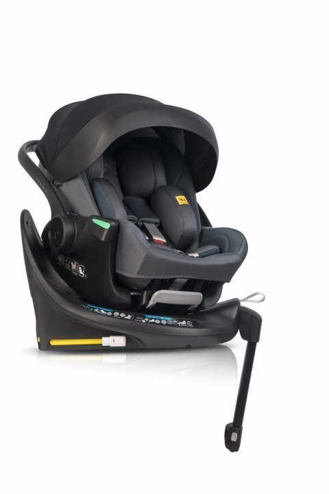 easyGO Set scoica auto reclinabila si baza isofix rotativa Buz XTD Pro Granito i-Size omologat R129 pentru copii de 40-87 cm