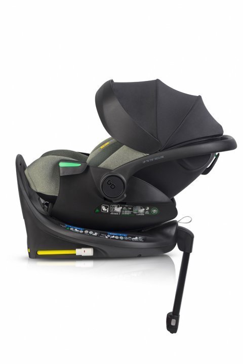 easyGO Set scoica auto reclinabila si baza isofix rotativa Buz XTD Pro Greener i-Size omologat R129 pentru copii de 40-87 cm