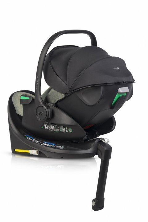 easyGO Set scoica auto reclinabila si baza isofix rotativa Buz XTD Pro Greener i-Size omologat R129 pentru copii de 40-87 cm