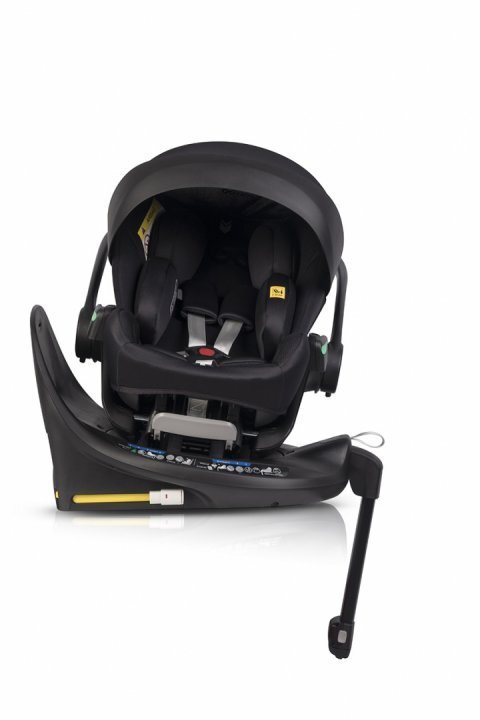 easyGO Set scoica auto reclinabila si baza isofix rotativa Buz XTD Pro Ink i-Size omologat R129 pentru copii de 40-87 cm