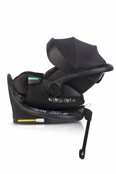 easyGO Set scoica auto reclinabila si baza isofix rotativa Buz XTD Pro Ink i-Size omologat R129 pentru copii de 40-87 cm
