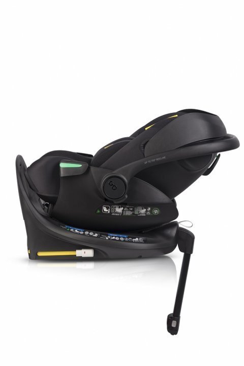 easyGO Set scoica auto reclinabila si baza isofix rotativa Buz XTD Pro Ink i-Size omologat R129 pentru copii de 40-87 cm