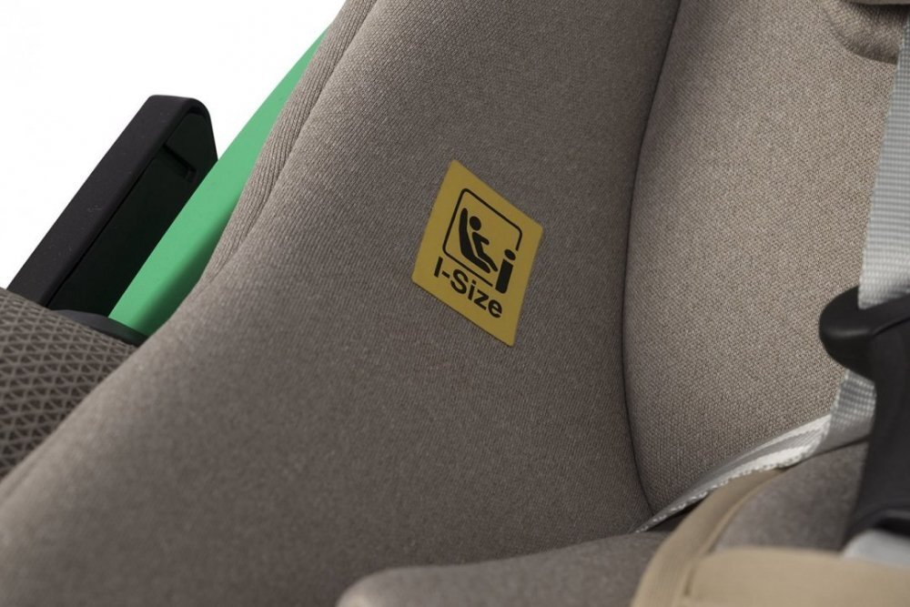 easyGO Set scoica auto si baza isofix rotativa Buz Pro i-Size omologat R129 cu tetiera reglabila in inaltime copertina ajustabila pentru copii intre 40-87 cm sau 0-13 kg Taupe