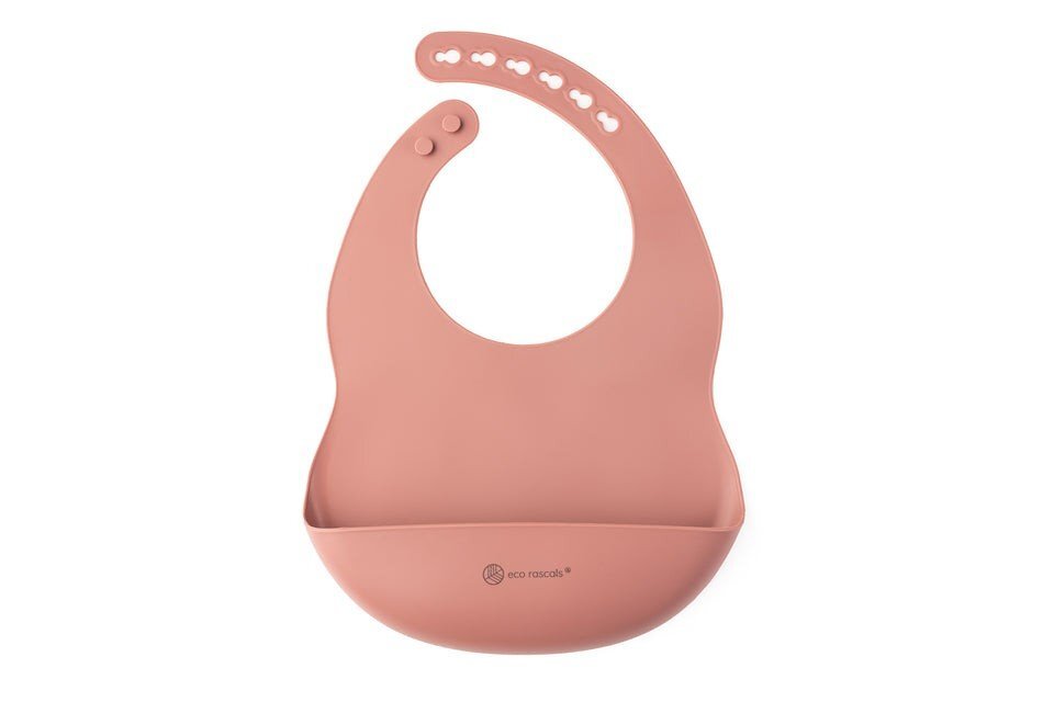 Eco Rascals Bavetica din silicon roz Ecorascals