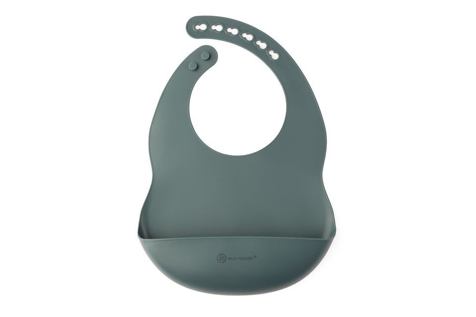 Eco Rascals Bavetica din silicon teal Ecorascals
