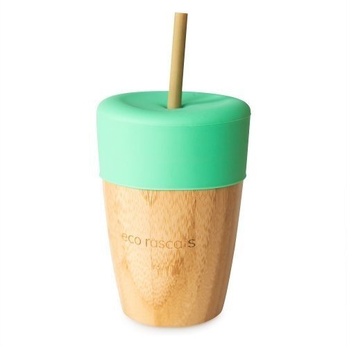 Eco Rascals Pahar din bambus mare 240 ml verde