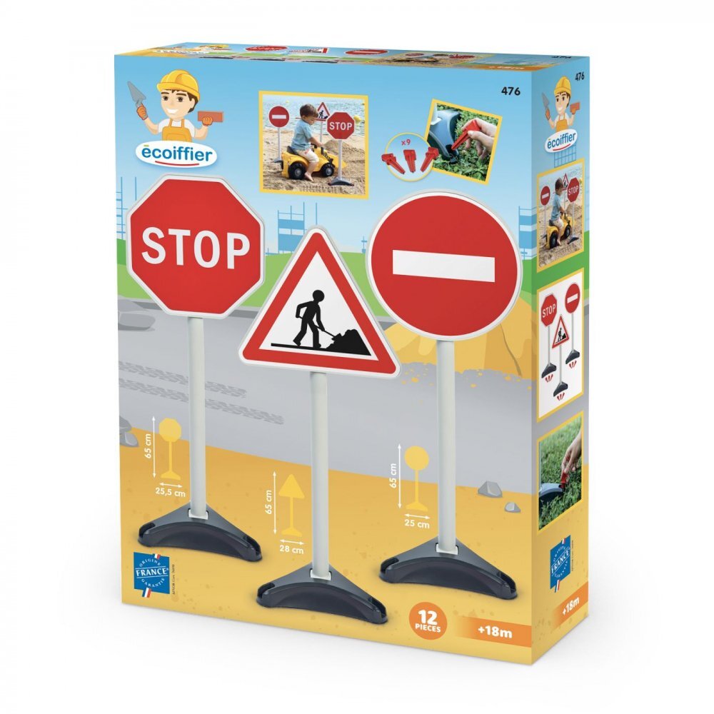 Ecoiffier Set 3 semne de circulatie