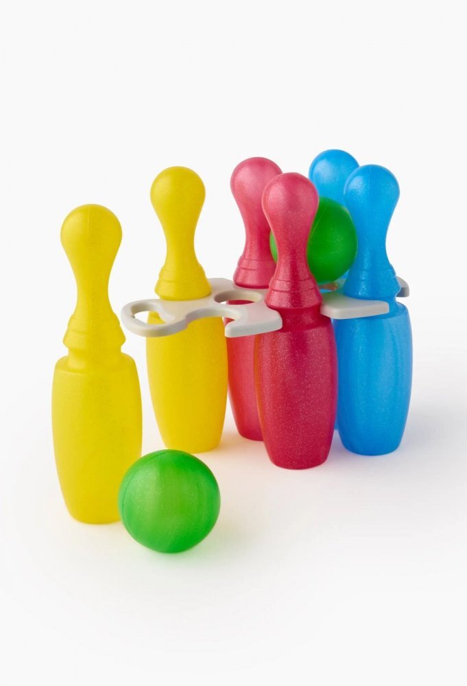 Ecoiffier Set popice de bowling cu sclipici
