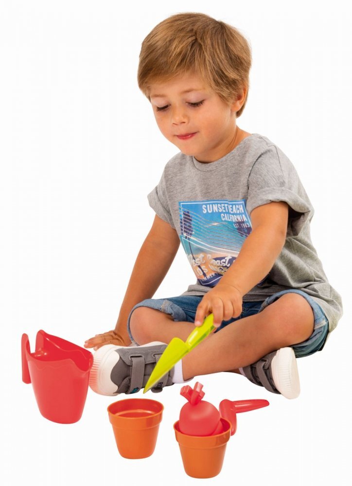 Ecoiffier Set roaba cu masina de tuns iarba