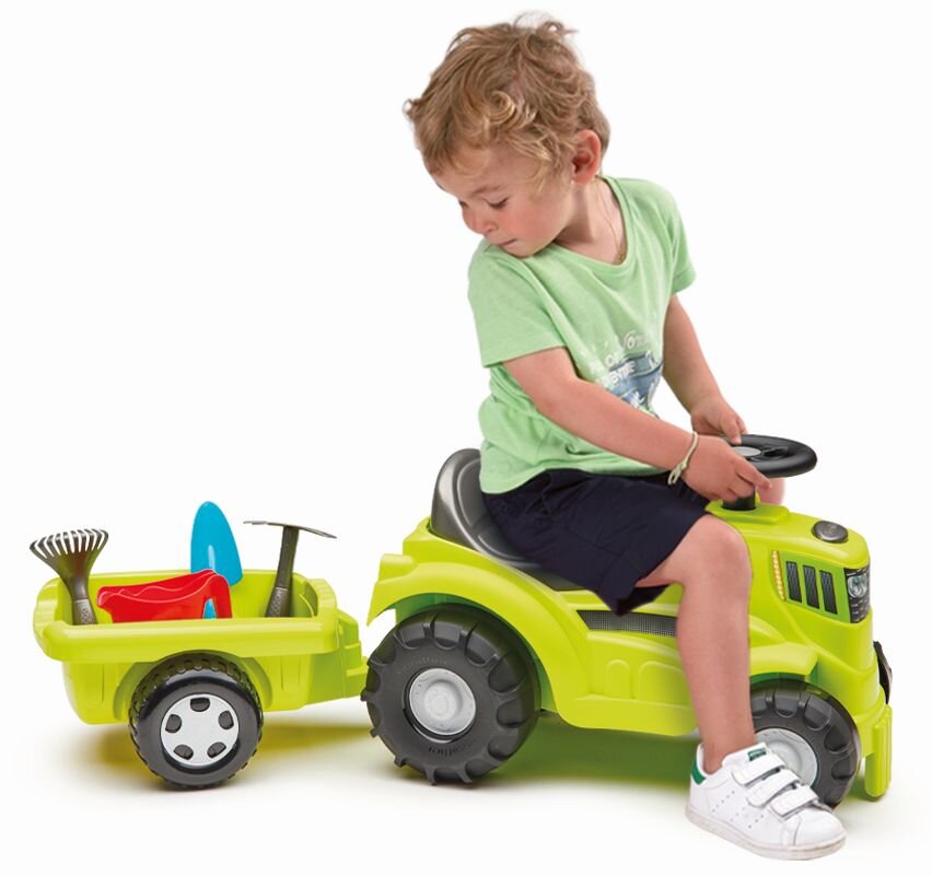 Ecoiffier Tractor ride on cu remorca 85 cm