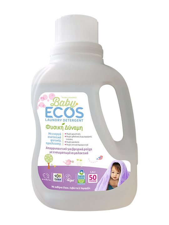 Ecos Detergent pentru hainutele bebelusilor cu lavanda si musetel 1.5L
