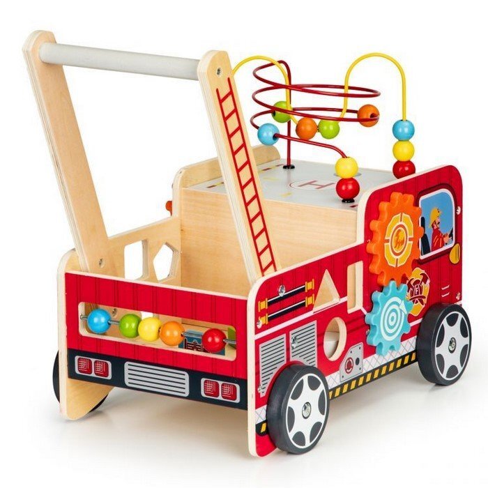 Ecotoys Antemergator educational cu blocuri din lemn TL09025