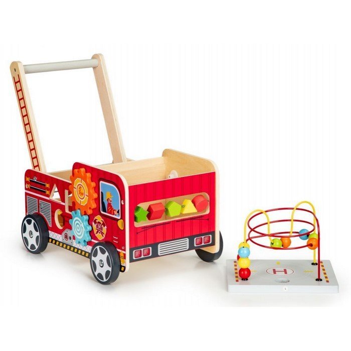 Ecotoys Antemergator educational cu blocuri din lemn TL09025