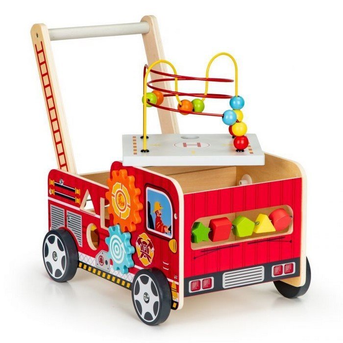 Ecotoys Antemergator educational cu blocuri din lemn TL09025