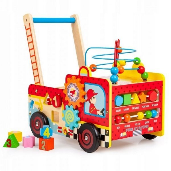 Ecotoys Antemergator educativ Pompieri blocuri labirint multicolor