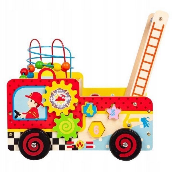 Ecotoys Antemergator educativ Pompieri blocuri labirint multicolor