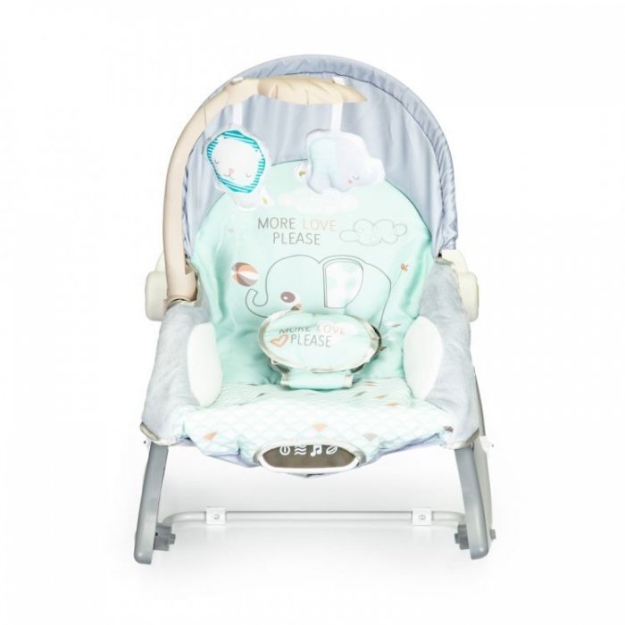 Ecotoys Balansoar 3 in 1 cu vibratii si melodii 27224 elefant