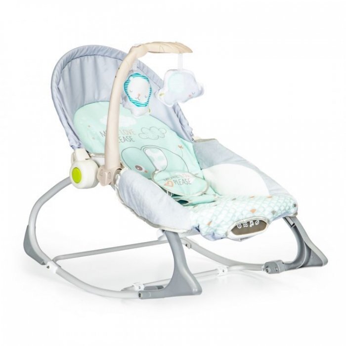Ecotoys Balansoar 3 in 1 cu vibratii si melodii 27224 elefant