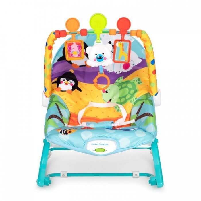 Ecotoys Balansoar cu vibratii 2 in 1 8615 turcoaz