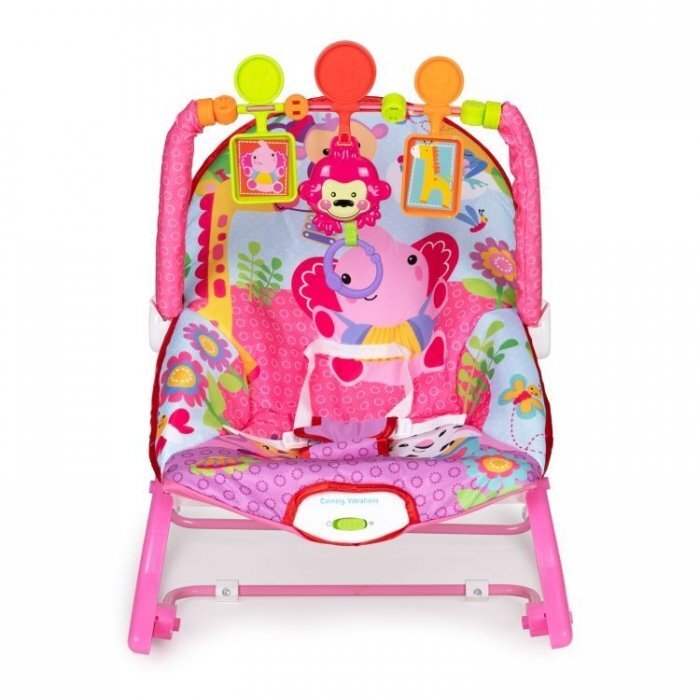 Ecotoys Balansoar cu vibratii 2 in 1 8617 roz
