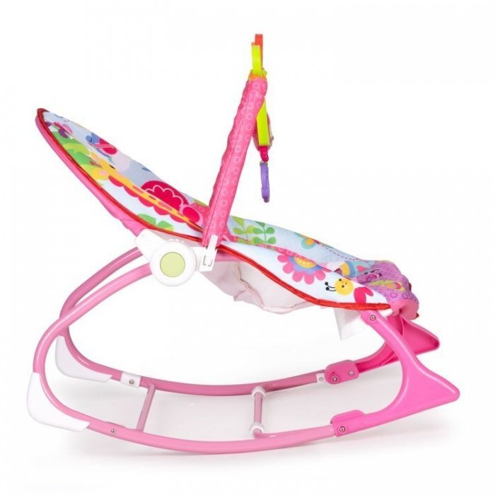 Ecotoys Balansoar cu vibratii 2 in 1 8617 roz