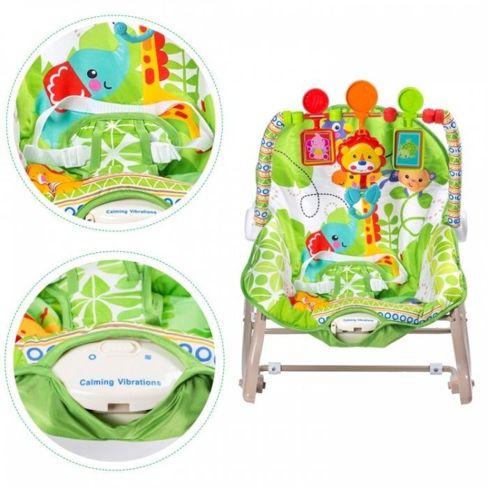 Ecotoys Balansoar cu vibratii 3 in 1 8616 Jungla