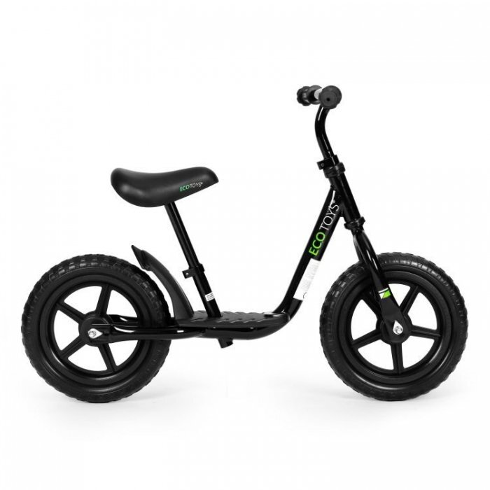 Ecotoys Bicicleta fara pedale EVA JT-BB-05 cu platforma si roti din spuma negru