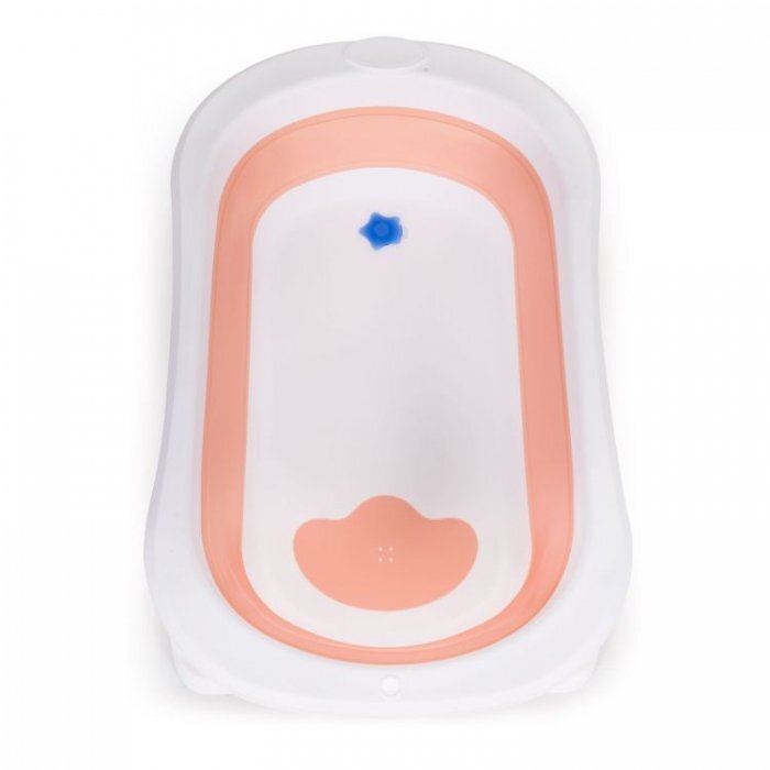 Ecotoys Cadita de baie cu dop de scurgere HA-B27 roz