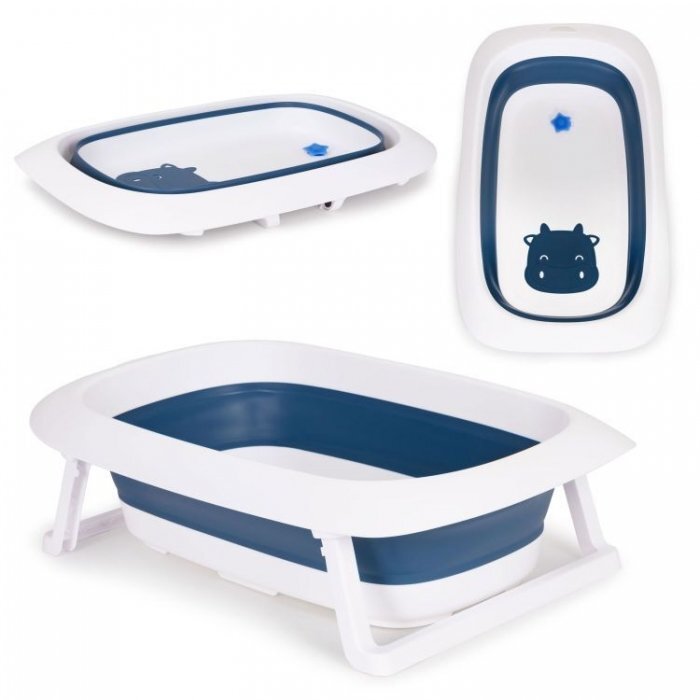 Ecotoys Cadita de baie cu dop de scurgere HA-B31 albastru