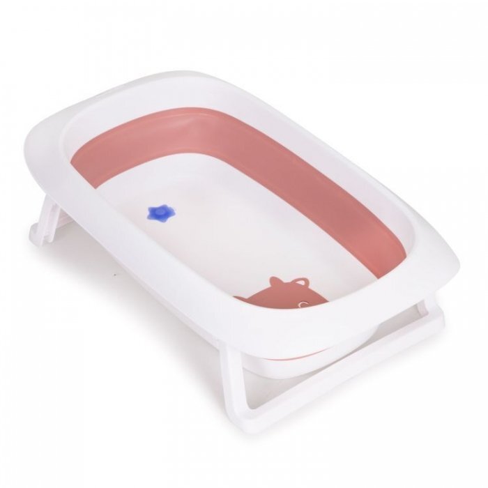 Ecotoys Cadita de baie cu dop de scurgere HA-B31 roz
