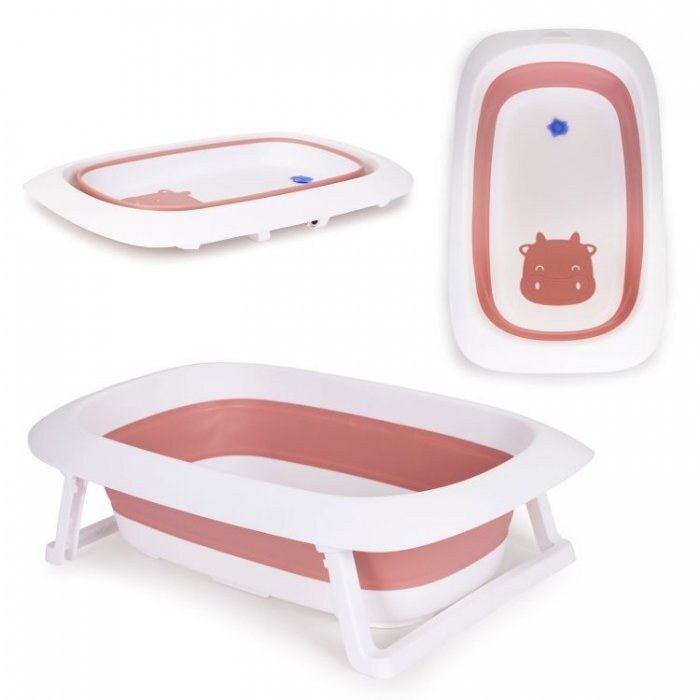 Ecotoys Cadita de baie cu dop de scurgere HA-B31 roz