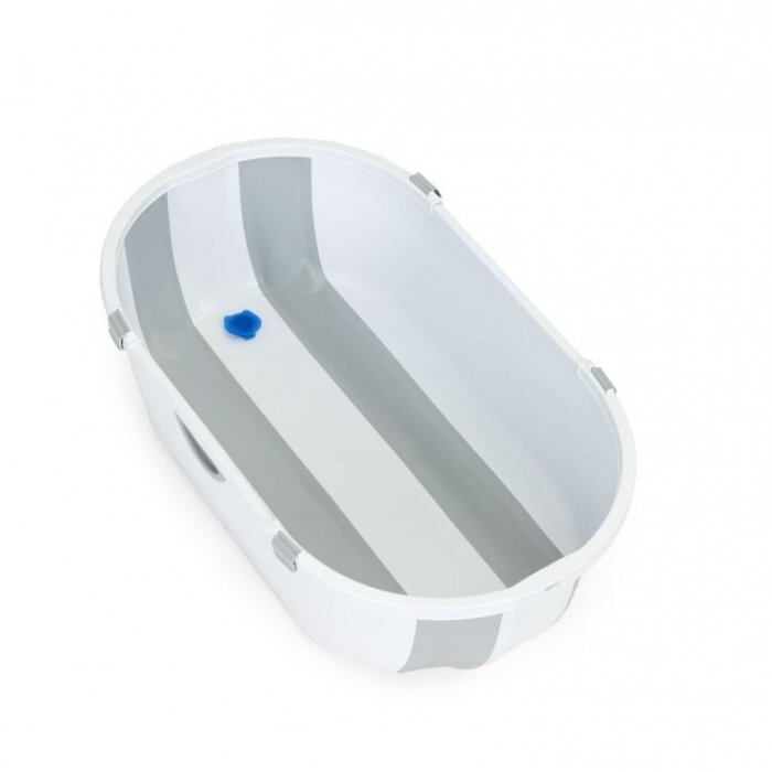 Ecotoys Cadita de baie cu dop de scurgere HA-B46 Gri
