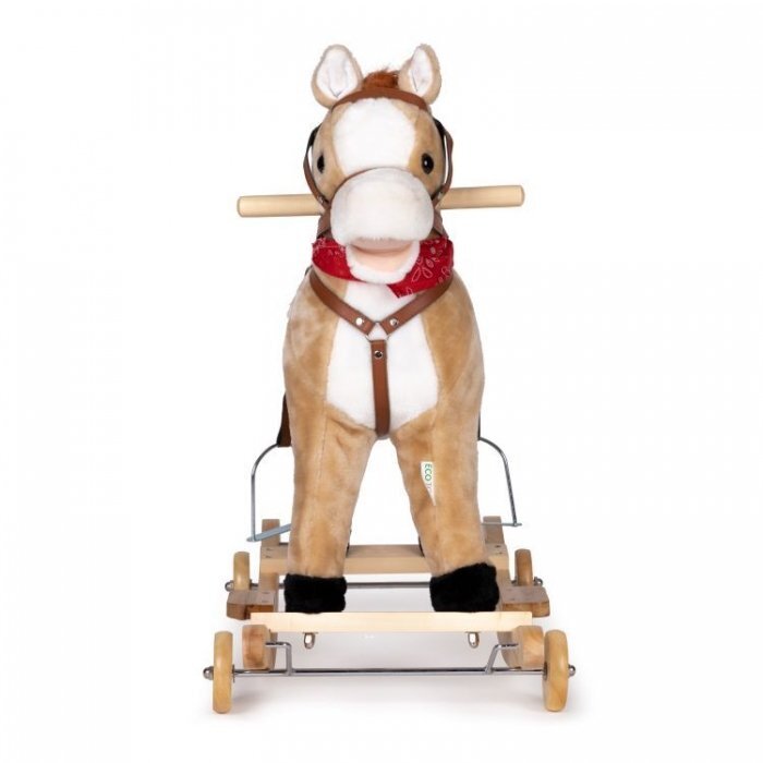Ecotoys Calut balansoar cu roti si sunete XL-106W bej